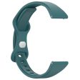 20mm silicone strap for Samsung and Huawei watch - Pine Needle Green Online now