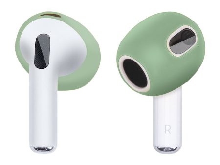 1 Pair AirPods 3 silicone cover - Blackish Green on Sale