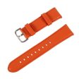 20mm Universal solid color leather watch strap - Yellow Fashion