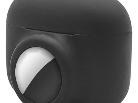 2-in-1 AirPods Pro   AirTags silicone case - Black Online Hot Sale