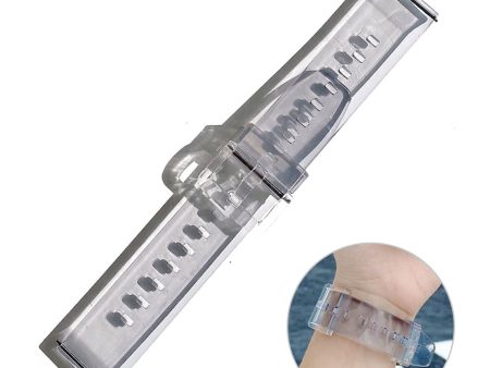 20mm Universal lovely transparent style watch strap - Grey Online Sale