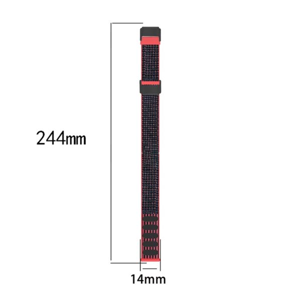 14mm Fitbit Luxe nylon loop watch strap - Sand Pink For Sale