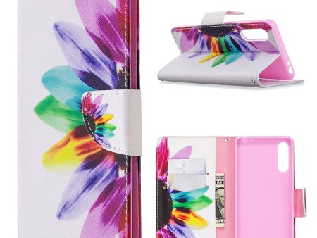 Wonderland Sony Xperia L4 flip case - Colorized Flower on Sale