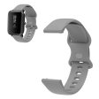 22mm Universal comfortable silicone watch strap - Grey Fashion