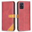 BINFEN two-color leather case for Samsung Galaxy A51 - Red Hot on Sale