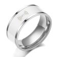 Smart editable stainless steel NFC ring - White   13# Online Sale