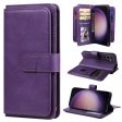 10-slot Samsung Galaxy S24 Ultra wallet case - Purple Fashion