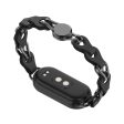 Xiaomi Smart Band 8 Genuine Cowhide leather adorned on metal strap - Black Hot on Sale