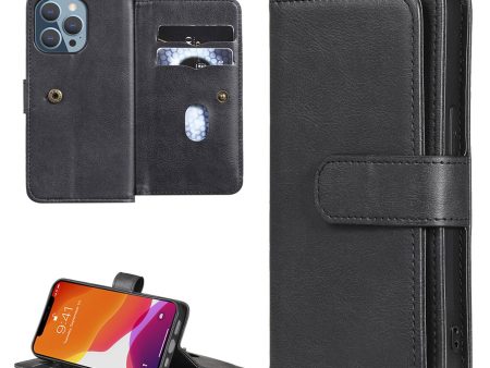 10-slot wallet case for iPhone 13 Pro - Black on Sale