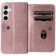 10-slot Samsung Galaxy S24 wallet case - Pink on Sale