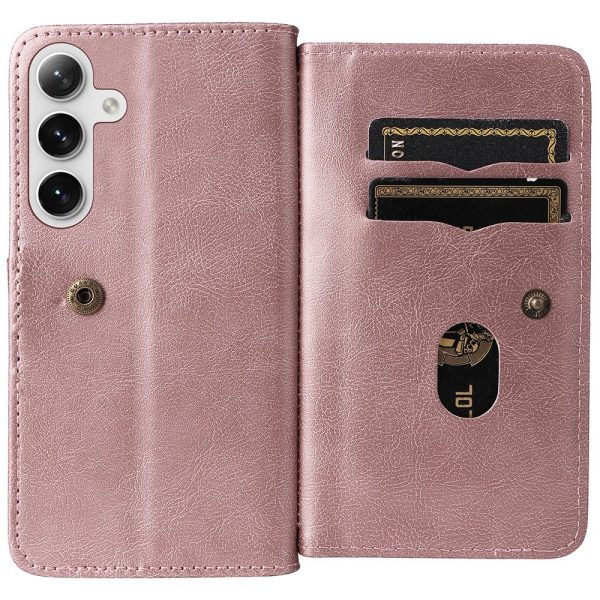 10-slot Samsung Galaxy S24 wallet case - Pink on Sale