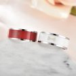 Smart editable stainless steel NFC ring - White   13# Online Sale