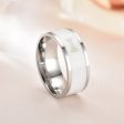 Smart editable stainless steel NFC ring - White   13# Online Sale