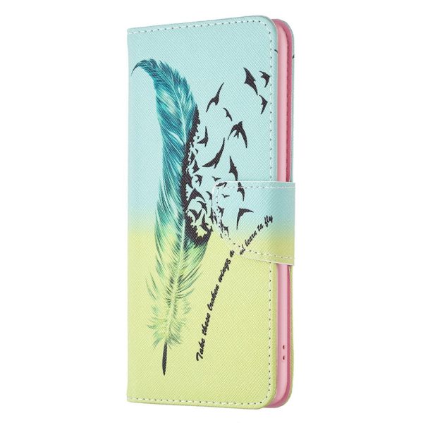 Wonderland Xiaomi Redmi 13C   Xiaomi Poco C65 flip case - Feather And Birds Hot on Sale