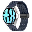 20mm silicone strap for Samsung Galaxy Watch 6   5   4 - Midnight Blue Supply