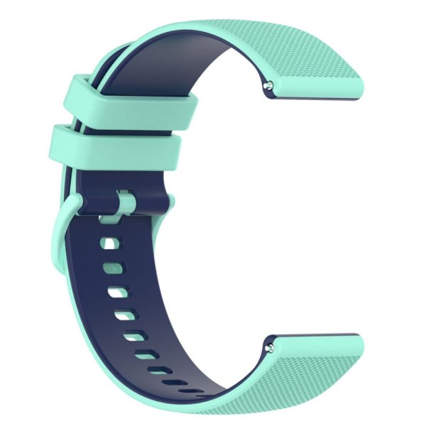 22mm silicone watch strap for Garmin watch - Baby Blue   Dark Blue Supply