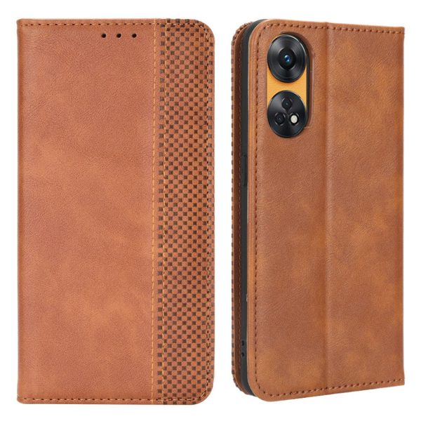 Bofink Vintage Oppo Reno8 T leather case - Brown Cheap