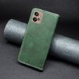 BINFEN two-color leather case for Motorola Moto G32 - Green Online Hot Sale