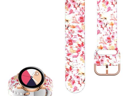 22mm Universal cool pattern silicone watch strap - Red Lily Hot on Sale