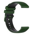 22mm silicone watch strap for Garmin watch - Army Green   Black Cheap