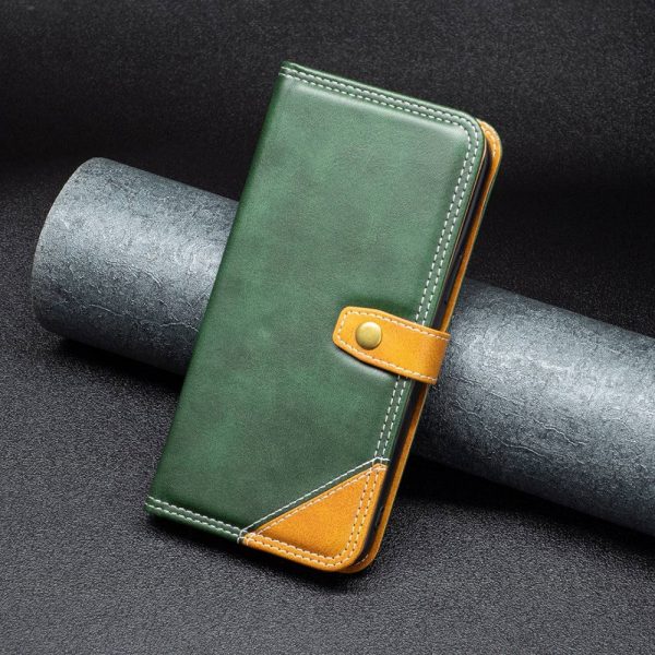 BINFEN two-color leather case for iPhone XS - Green Online