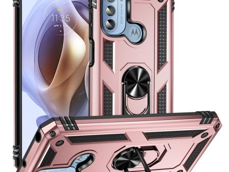 Bofink Combat Motorola Moto G41   G31 case - Rose Gold Fashion