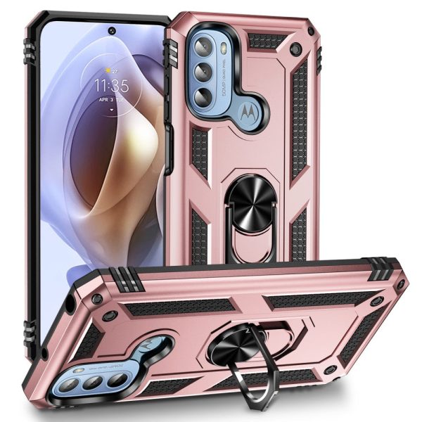 Bofink Combat Motorola Moto G41   G31 case - Rose Gold Fashion