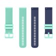 22mm silicone watch strap for Garmin watch - Baby Blue   Dark Blue Supply