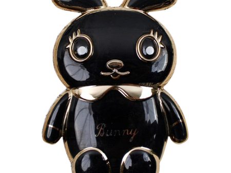 Universal electroplated cute rabbit phone kickstand - Black For Discount