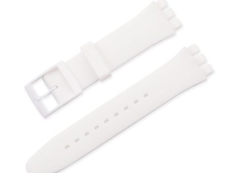 19mm Universal silicone watch strap - White Fashion