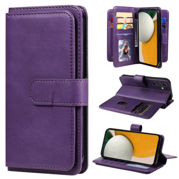 10-slot Samsung Galaxy A15 wallet case - Purple Online