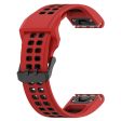 22mm dual-color watch strap for Garmin watch - Red   Black Online now