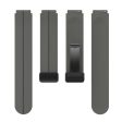 18mm Universal silicone strap with black buckle - Dark Grey Sale