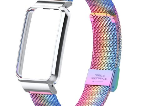 Xiaomi Mi Band 7 Pro milanese stainless steel watch strap - Colorful For Discount