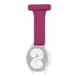 20mm Universal pin style silicone hanging watch hanging strap - Wine Red on Sale