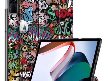 Xiaomi Redmi Pad SE Tri-fold Stand Tablet Case - Graffiti on Sale