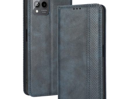 Bofink Vintage T-Mobile REVVL 6 Pro leather case - Blue Online now