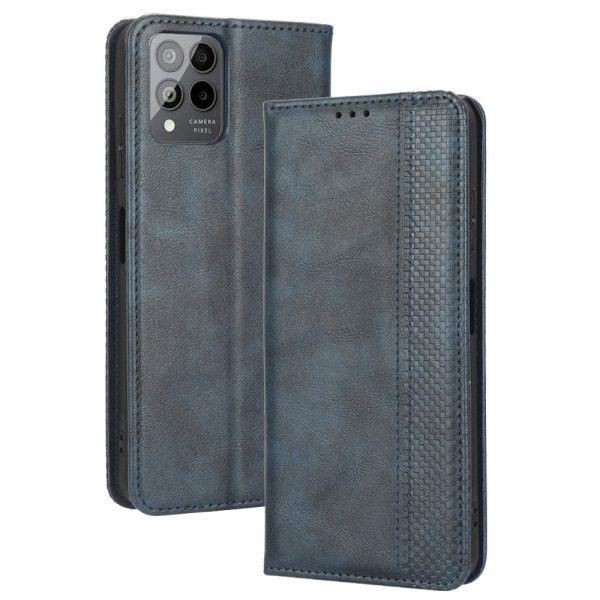 Bofink Vintage T-Mobile REVVL 6 Pro leather case - Blue Online now