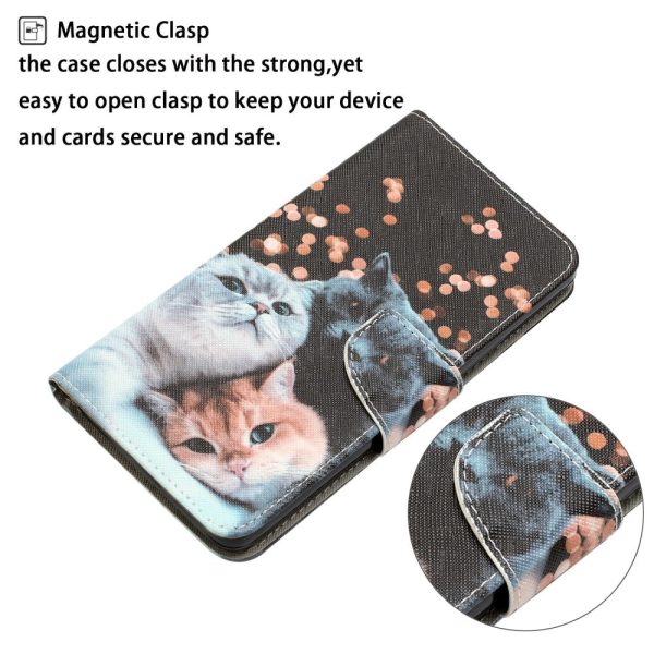 Wonderland Xiaomi Redmi Note 12 flip case - Three Cats on Sale