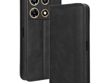 Bofink Vintage Infinix Note 30 Pro leather case - Black Hot on Sale