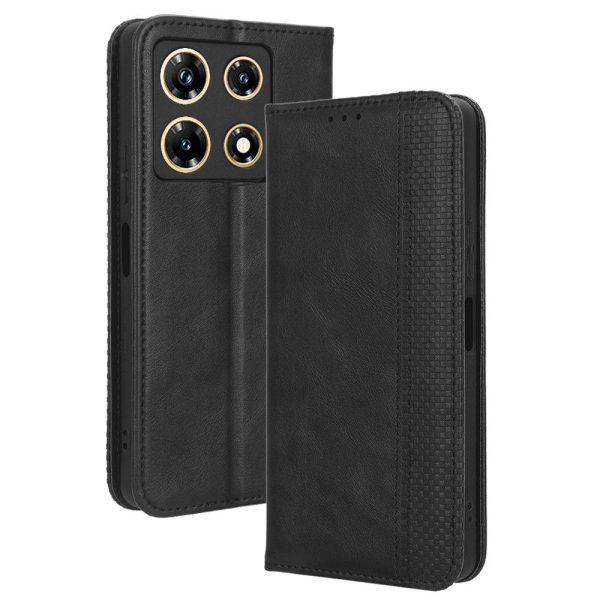 Bofink Vintage Infinix Note 30 Pro leather case - Black Hot on Sale