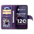 10-slot Motorola Moto G84 wallet case - Purple Supply