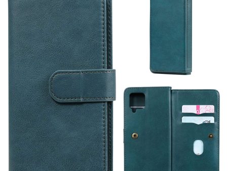 10-slot wallet case for Samsung Galaxy A42 5G - Green on Sale