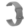 22mm Universal comfortable silicone watch strap - Grey Fashion