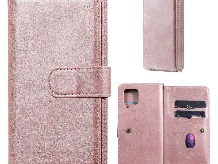 10-slot wallet case for Samsung Galaxy A42 5G - Pink For Sale