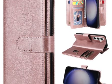 10-slot Samsung Galaxy S24 wallet case - Pink on Sale