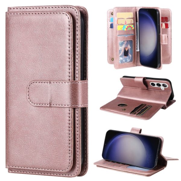 10-slot Samsung Galaxy S24 wallet case - Pink on Sale