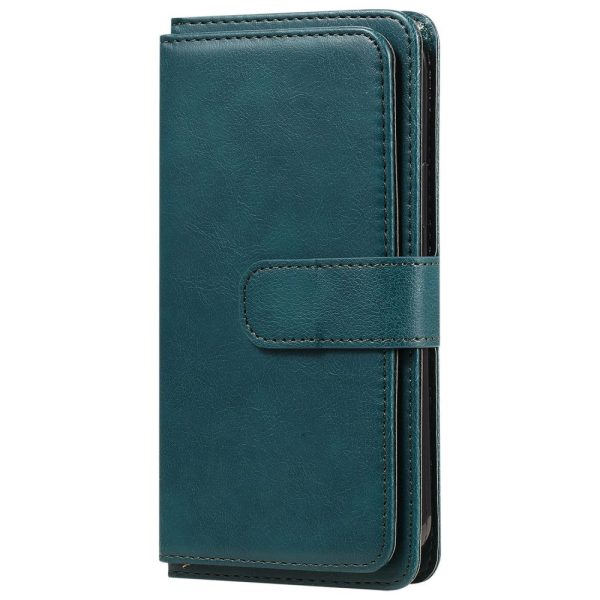 10-slot wallet case for iPhone 14 - Blackish Green Online