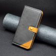 BINFEN two-color leather case for iPhone 14 Plus - Black Fashion