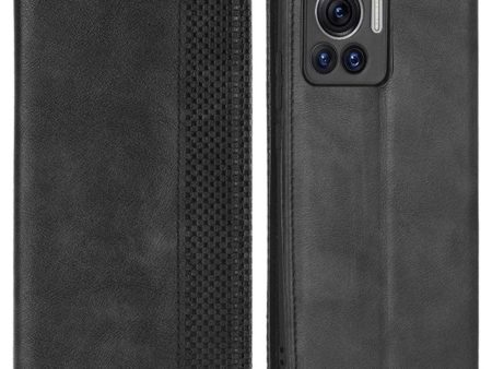 Bofink Vintage Motorola Edge 30 Ultra   X30 Pro leather case - Black on Sale